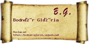 Bodnár Glória névjegykártya