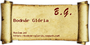 Bodnár Glória névjegykártya
